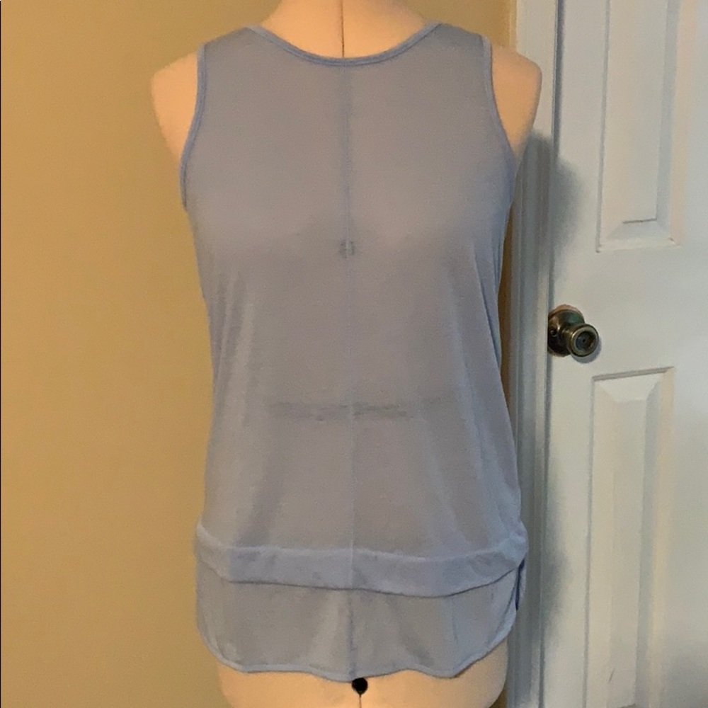Banana Republic sheer blue tank
